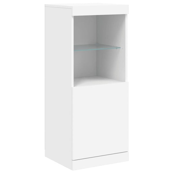 vidaXL Sideboards with LED Lights 3 pcs. White Engineered Wood