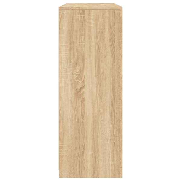 vidaXL Sideboards with LED Lights 3 pcs Sonoma Oak Engineered Wood