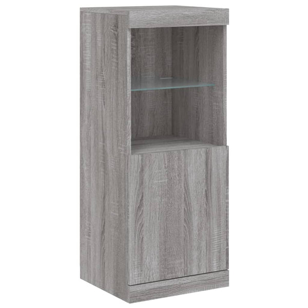 vidaXL Sideboard with LED Lights Sonoma Grey 162x37x100 cm