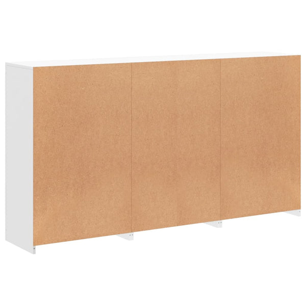 Sideboard mit LED-Leuchten, Weiß, 181,5 cm
