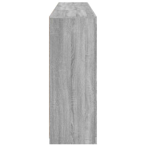 Sideboard Grau Sonoma mit LED-Leuchten 181,5 cm