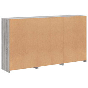 Sideboard Grau Sonoma mit LED-Leuchten 181,5 cm