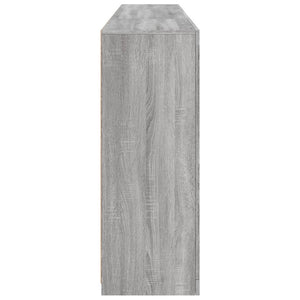 Sideboard Grau Sonoma mit LED 202x37x100 cm