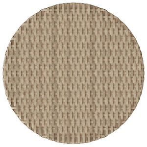3-tlg. Poly Rattan Bistro-Set mit Kissen, Beige
