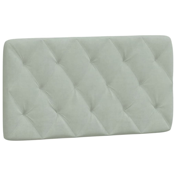 vidaXL Headboard Cushion Light Grey 100 cm Velvet