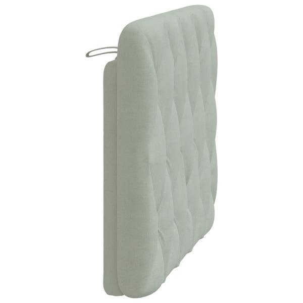 vidaXL Headboard Cushion Light Grey 100 cm Velvet