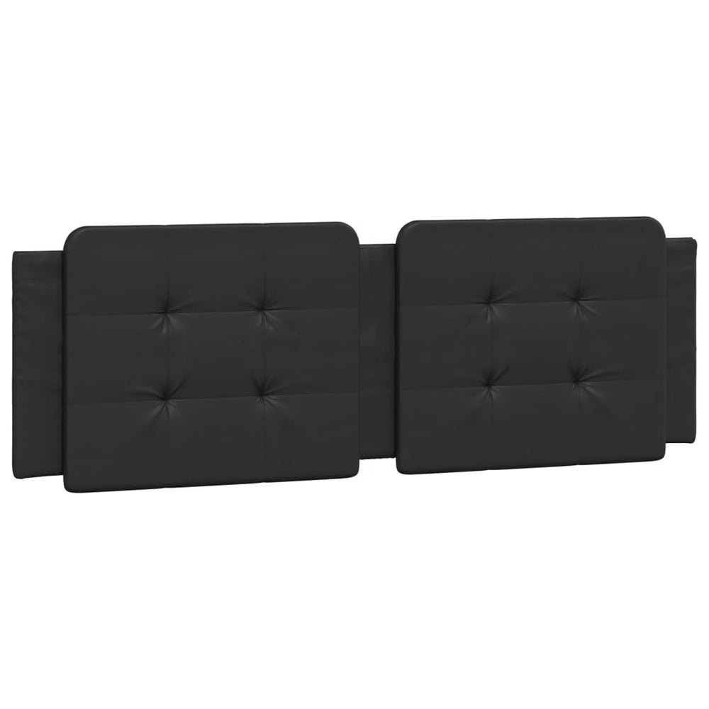 vidaXL Headboard Cushion "Zadar" Black 160 cm Faux Leather