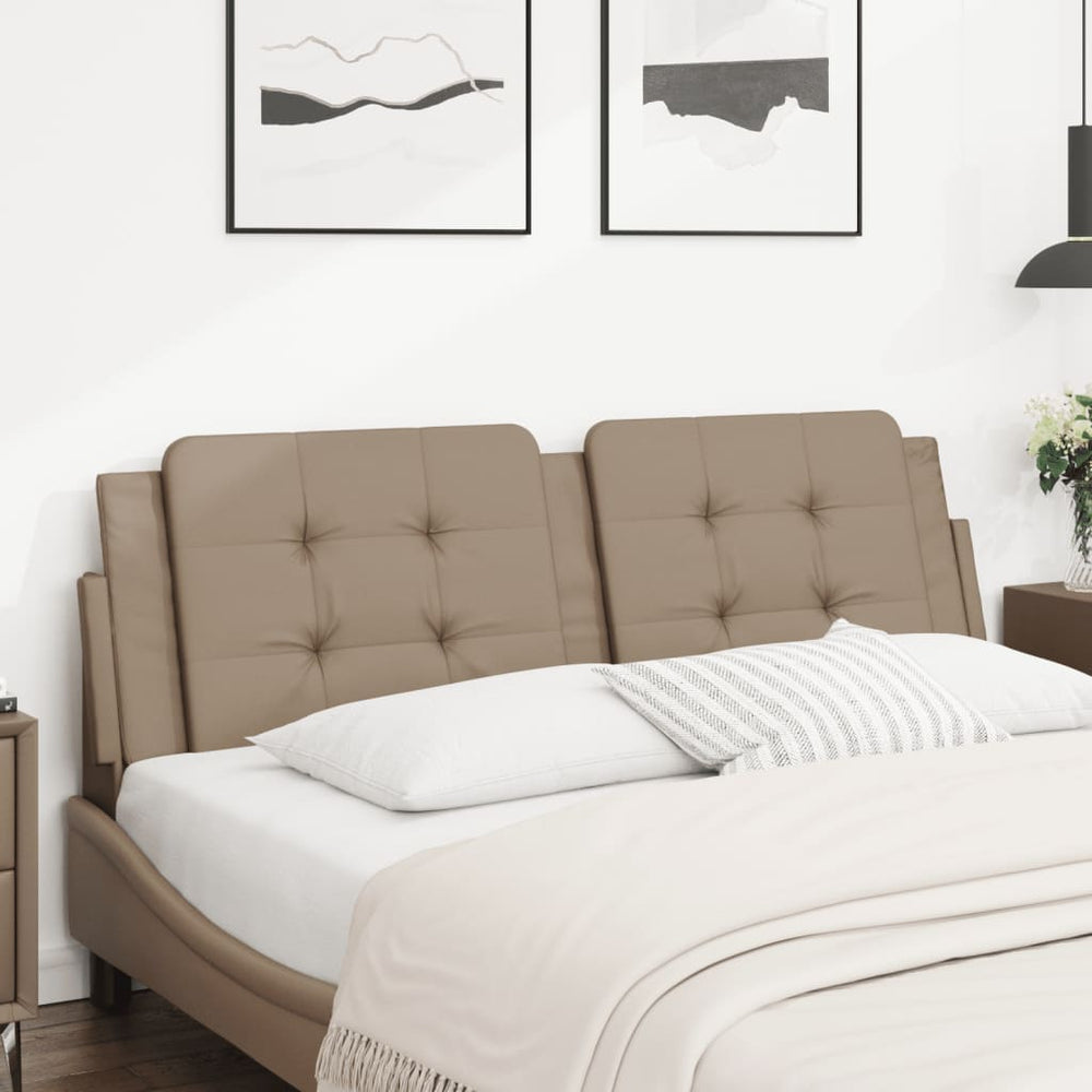 vidaXL Headboard Cushion "Zadar" Cappuccino Brown 160 cm Faux Leather