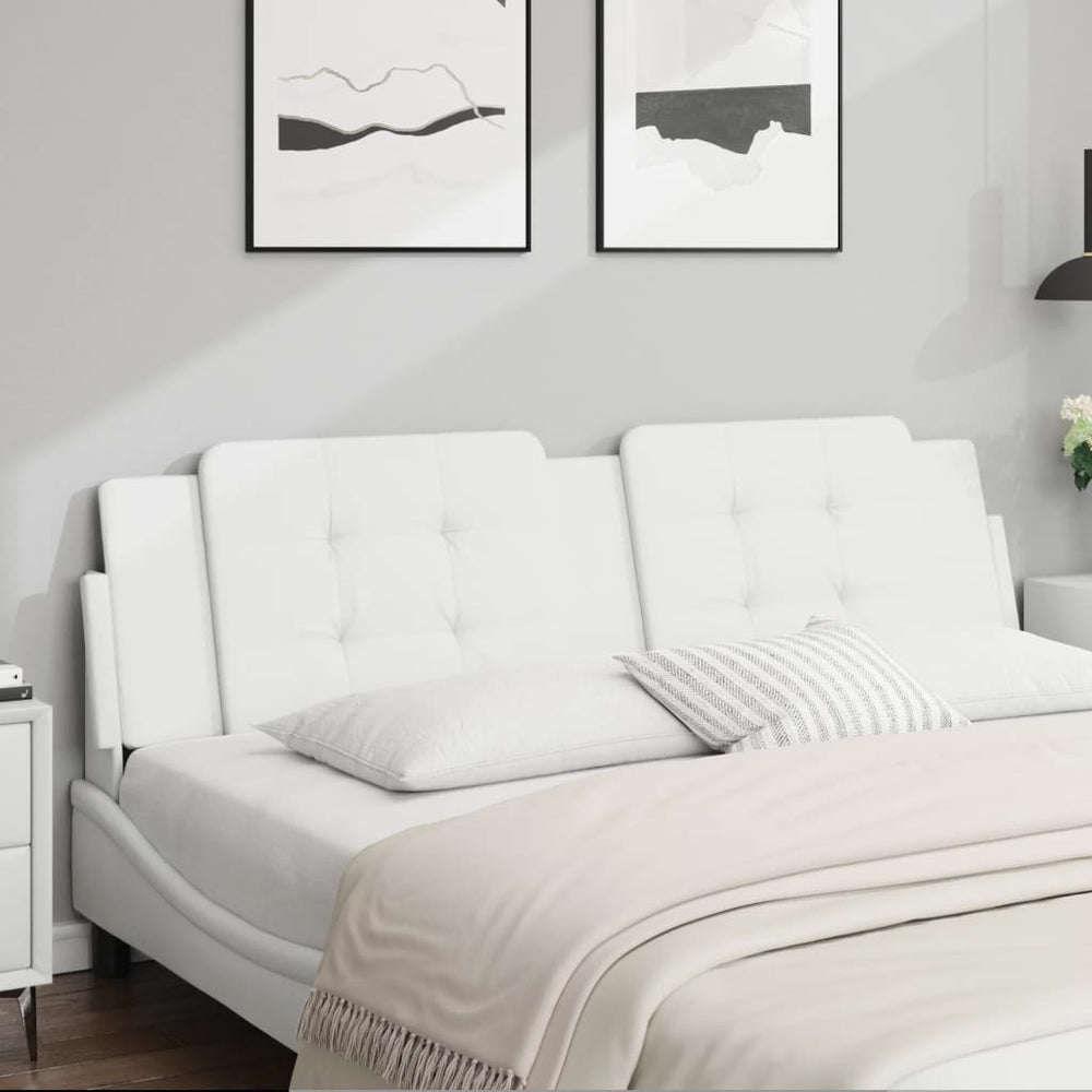 vidaXL Zadar Headboard Cushion White 180 cm Faux Leather