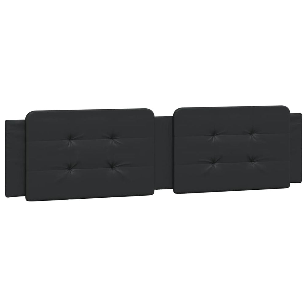 vidaXL Headboard Cushion "Zadar" Black 200 cm Artificial Leather