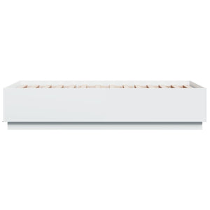 Bettgestell mit LED Weiß 90x190 cm