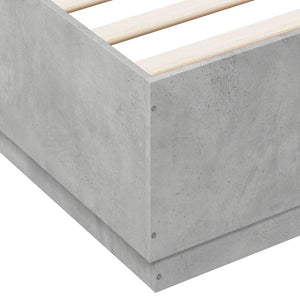 Bettgestell 150x200 Betongrau
