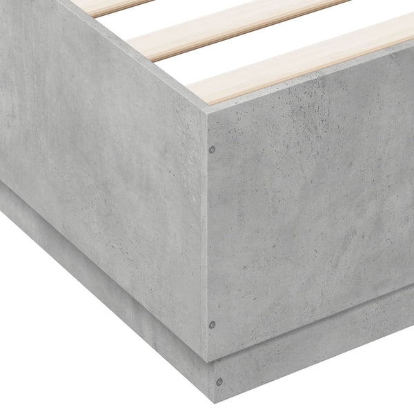 Bettgestell 150x200 Betongrau