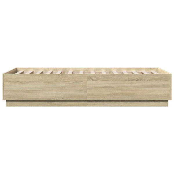 Bettgestell Sonoma Eiche 100x200 cm