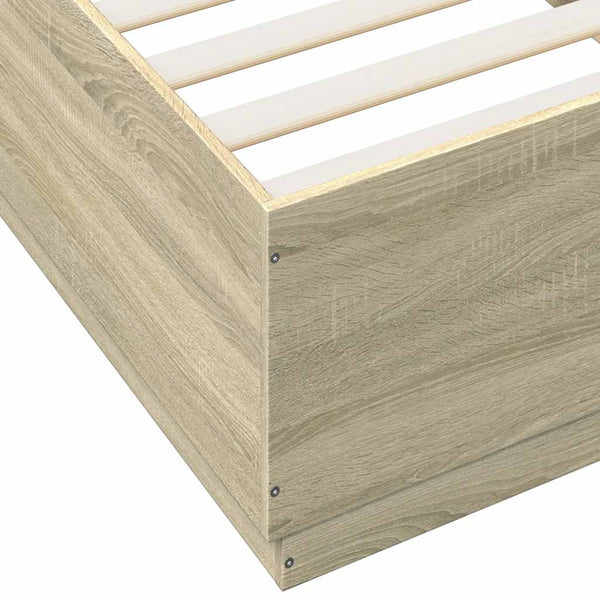 Bettgestell Sonoma Eiche 100x200 cm