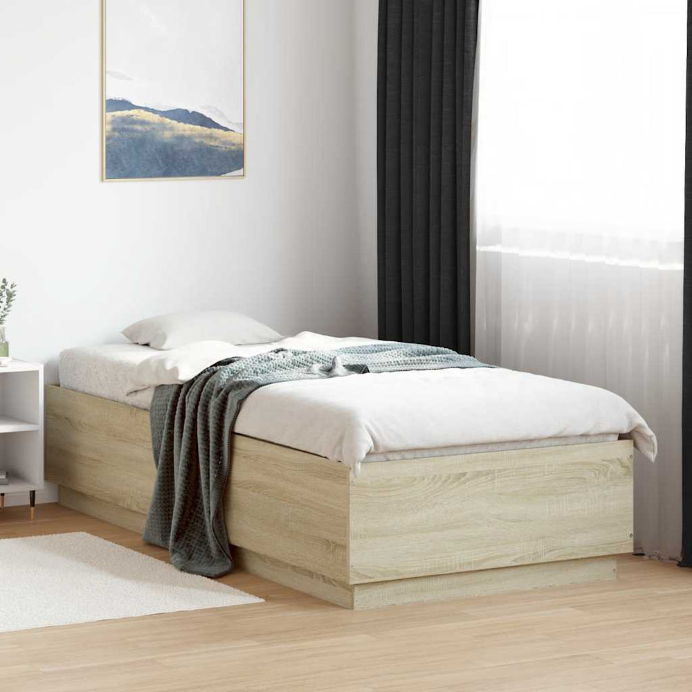 Bettgestell Sonoma Eiche 100x200 cm