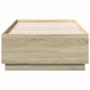 vidaXL Bed Frame Sonoma Oak 90x190 cm Engineered Wood