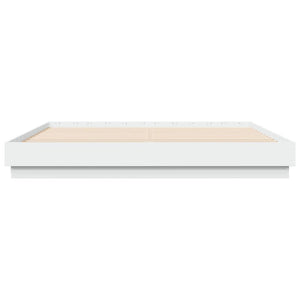 vidaXL LED Bed Frame White 200x200 cm