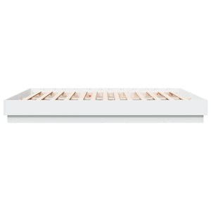vidaXL LED Bed Frame White 200x200 cm