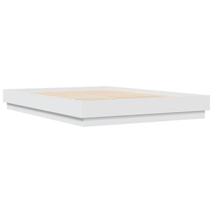 vidaXL LED Bed Frame White 160x200 cm