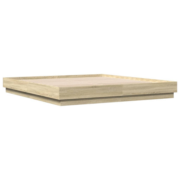 Bettgestell 200x200 cm Sonoma Eiche