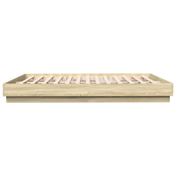 Bettgestell 200x200 cm Sonoma Eiche