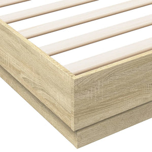 Bettgestell 200x200 cm Sonoma Eiche