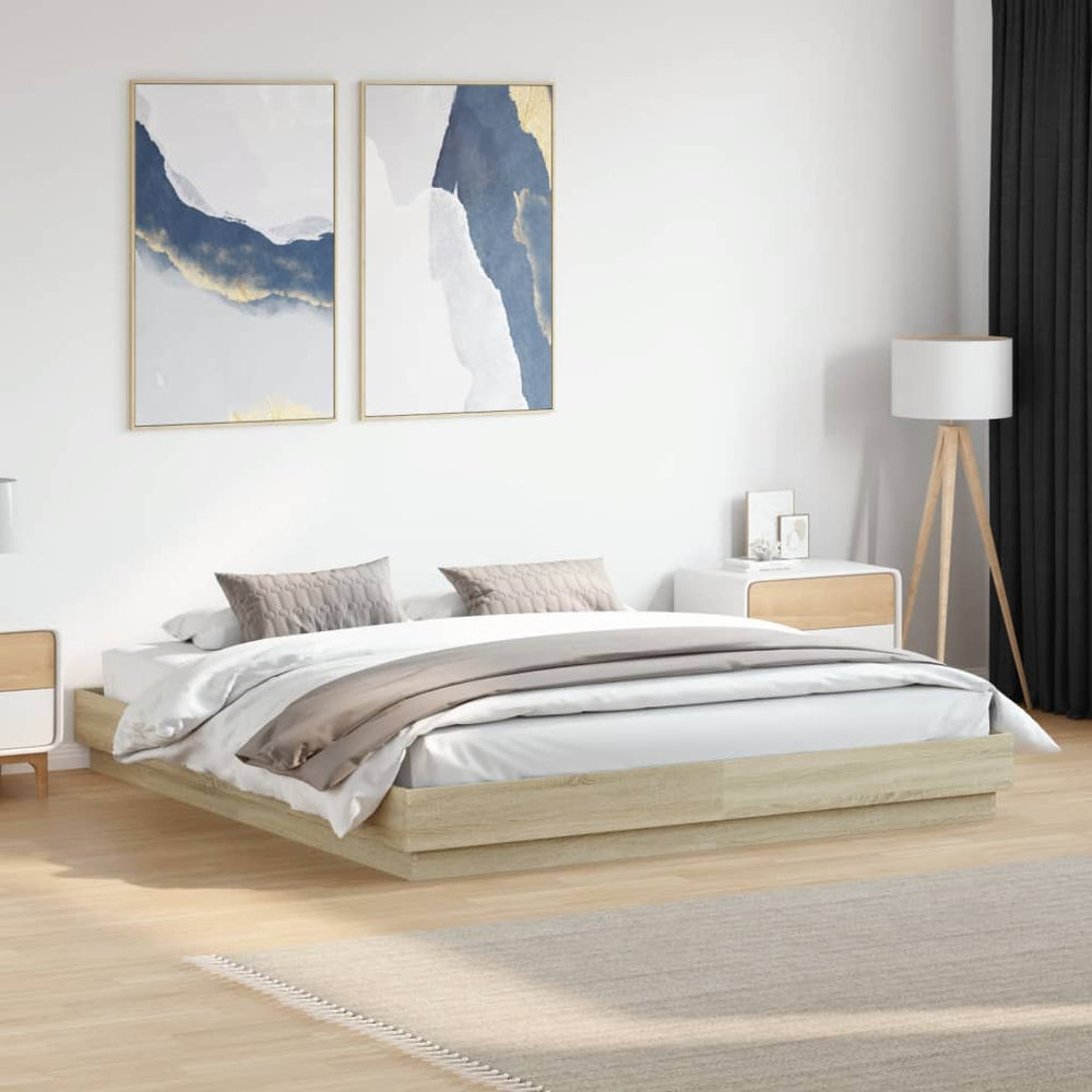 Bettgestell Sonoma-Eiche 180x200 cm