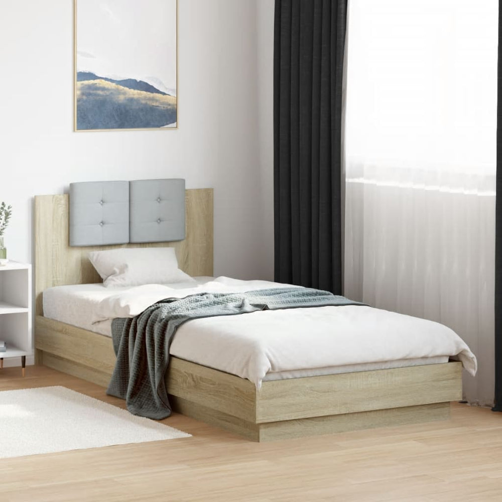 Bettgestell Sonoma-Eiche 100x200 cm