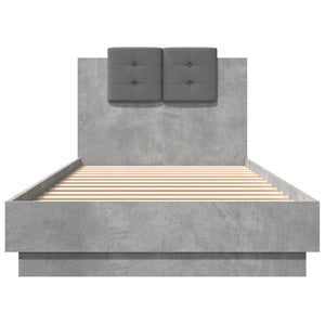 Bettgestell Betongrau 100x200 cm