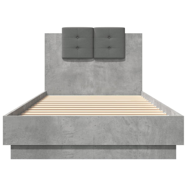 Bettgestell Betongrau 100x200 cm