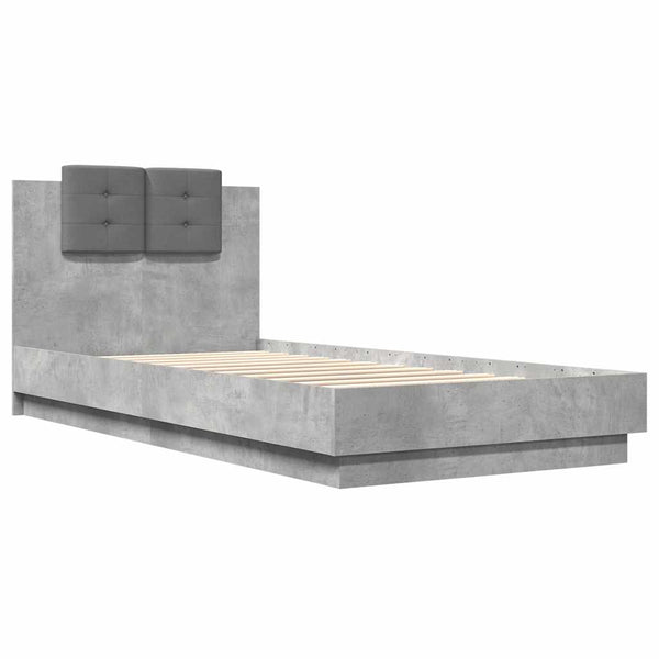 Bettgestell Betongrau 90x200 cm