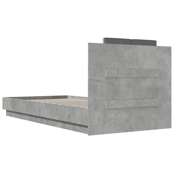 Bettgestell Betongrau 90x200 cm