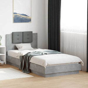 Bettgestell Betongrau 90x200 cm