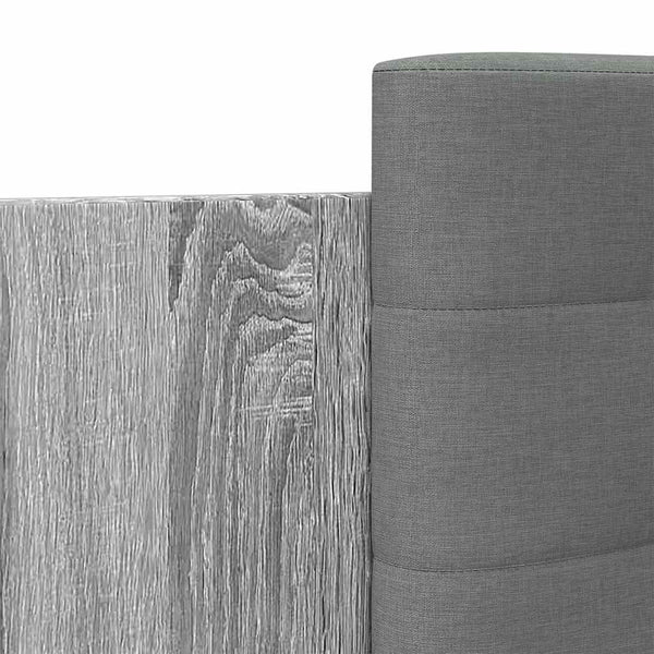 Bettgestell 90x200 cm Grau Sonoma