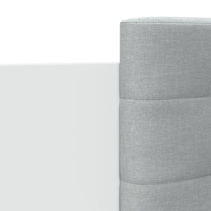 vidaXL Bed Frame with Headboard and LED Lights White 120x200 cm