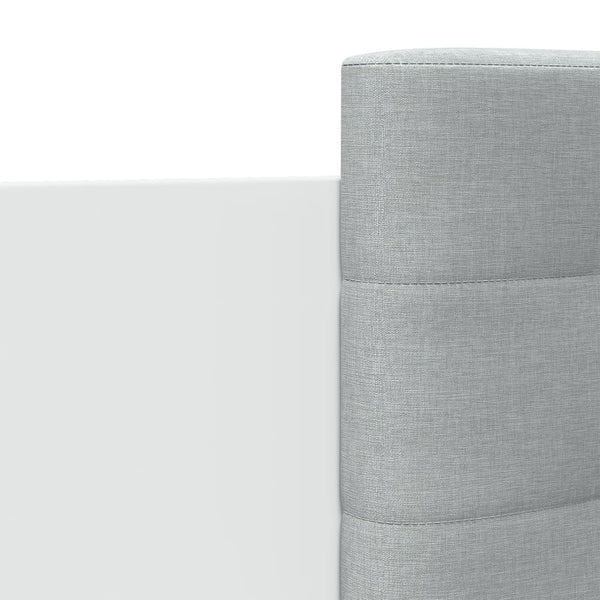 vidaXL Bed Frame with Headboard and LED Lights White 120x200 cm