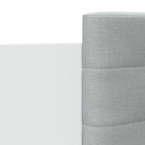 vidaXL Bed Frame with Headboard and LED Lights White 100x200 cm