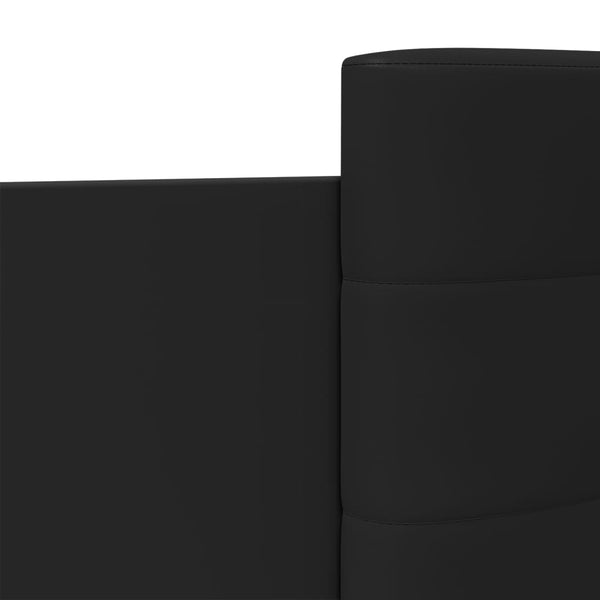vidaXL Bed Frame with Headboard and LED Lights Black 100x200 cm
