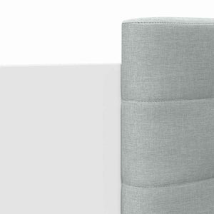 vidaXL Bed Frame with Headboard and LED Lights White 75x190 cm
