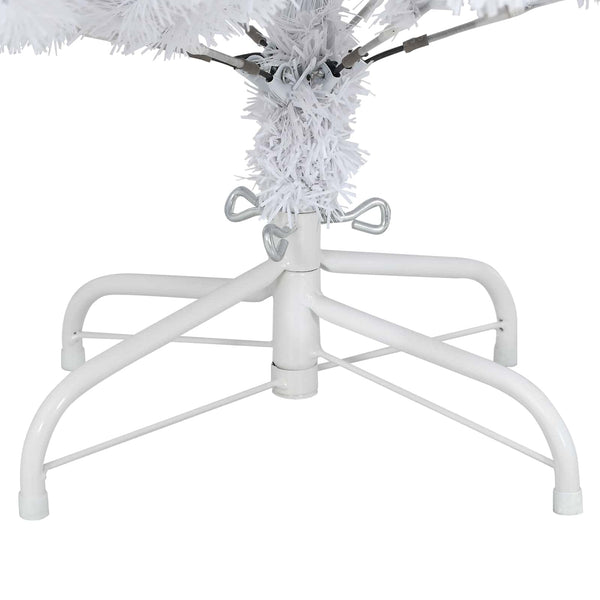 vidaXL Artificial Christmas Tree White 120 cm PVC and Metal
