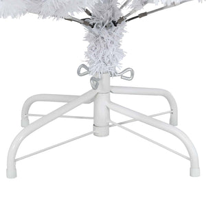 vidaXL Artificial Christmas Tree White 150 cm PVC and Metal