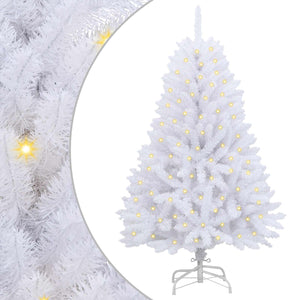 vidaXL Artificial Christmas Tree White 150 cm PVC and Metal