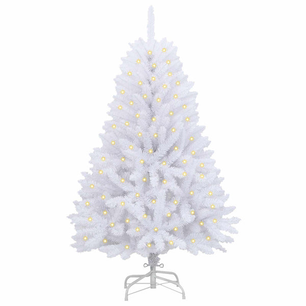 vidaXL Artificial Christmas Tree White 150 cm PVC and Metal