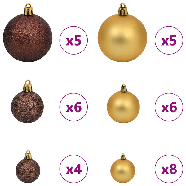 vidaXL Artificial Christmas Tree White 80 x 80 x 150 cm PVC and Metal