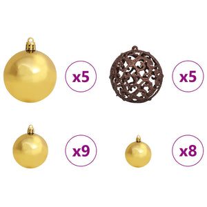 vidaXL Artificial Christmas Tree White 80 x 80 x 150 cm PVC and Metal