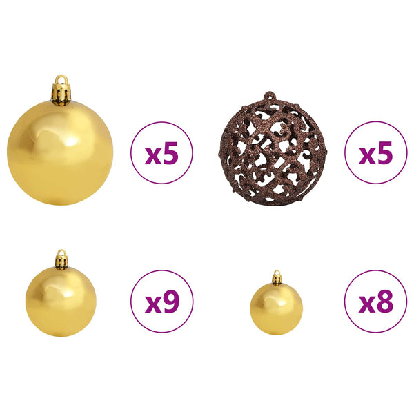 vidaXL Artificial Christmas Tree White 80 x 80 x 150 cm PVC and Metal