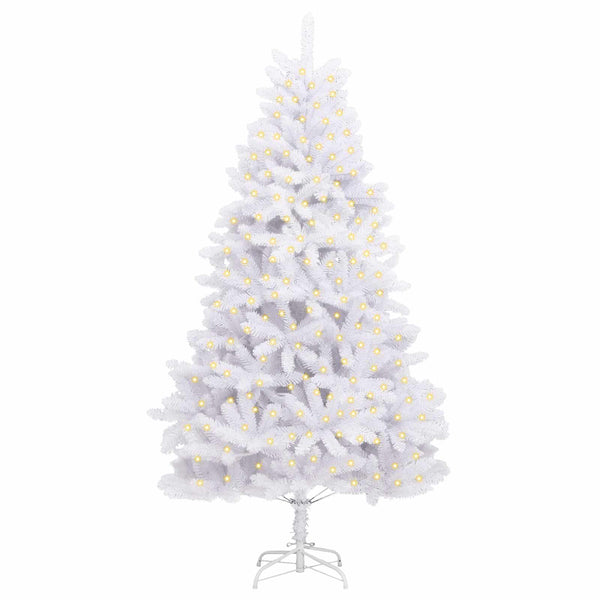 vidaXL Artificial Christmas Tree White 270 cm PVC and Metal