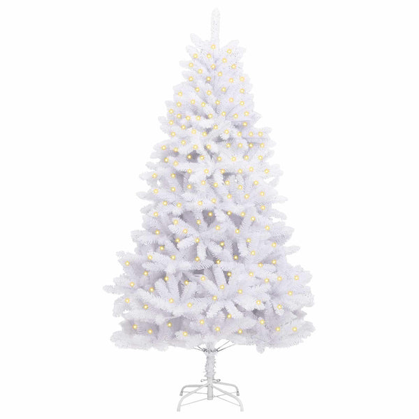 vidaXL Artificial Christmas Tree White 300 cm PVC and Metal