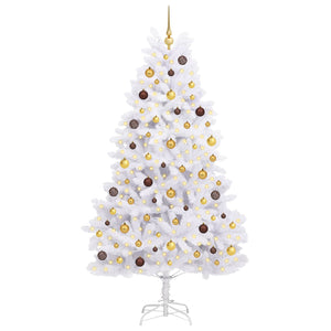 vidaXL Artificial Christmas Tree White 106 x 106 x 210 cm